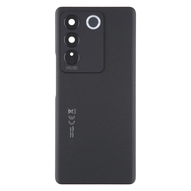 For vivo V27 Pro Original Battery Back Cover with Camera Lens Cover(Black) - Back Cover by PMC TechLife | Online Shopping South Africa | PMC TechLife