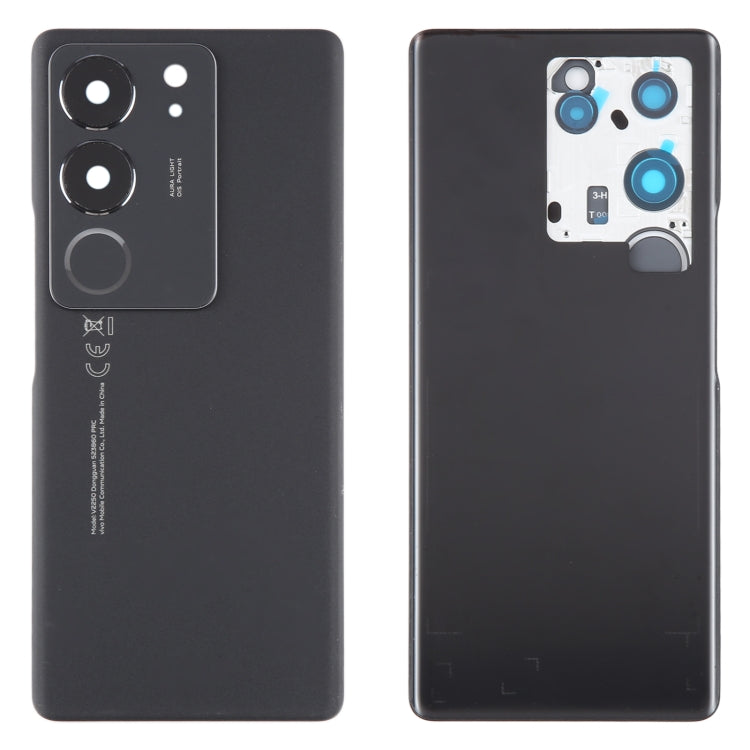 For vivo V29 Pro Original Battery Back Cover with Camera Lens Cover(Black) - Back Cover by PMC Jewellery | Online Shopping South Africa | PMC Jewellery