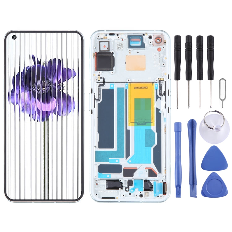 For Nothing Phone1 A063 LCD Screen Digitizer Full Assembly with Frame (Silver) - Others by PMC TechLife | Online Shopping South Africa | PMC TechLife