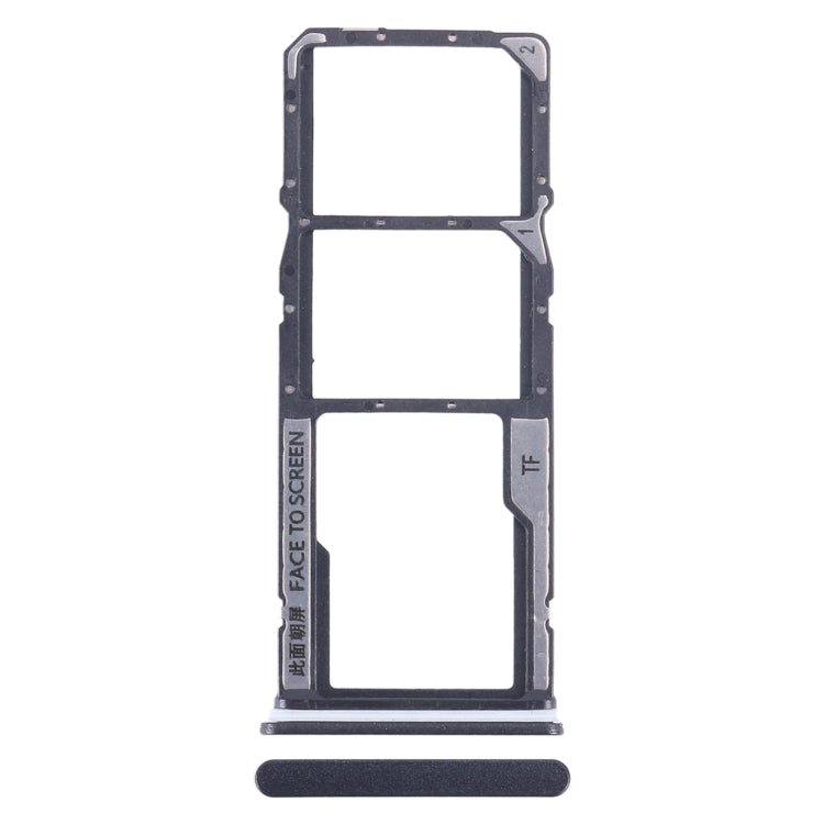 For Xiaomi Redmi Note 12 4G SIM Card Tray + SIM Card Tray + Micro SD Card Tray (Black) - Card Tray by PMC TechLife | Online Shopping South Africa | PMC TechLife | Buy Now Pay Later Mobicred