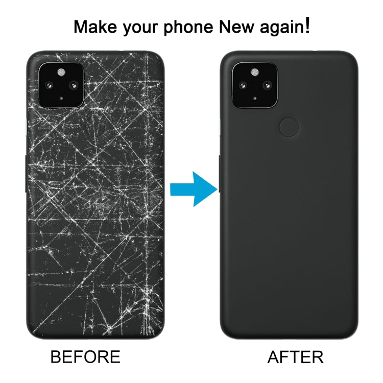 For Google Pixel 4A 5G Battery Back Cover with Camera Lens Cover(Black) - Back Cover by PMC TechLife | Online Shopping South Africa | PMC TechLife