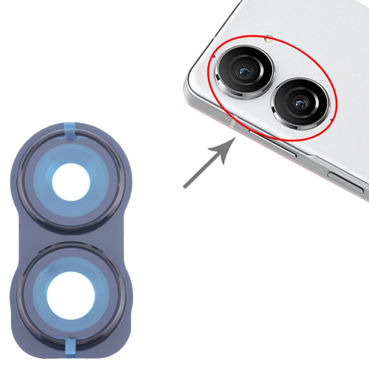 For Asus Zenfone 10 AI2302 Original Rear Camera Frame (Black) - Camera by PMC Jewellery | Online Shopping South Africa | PMC Jewellery | Buy Now Pay Later Mobicred