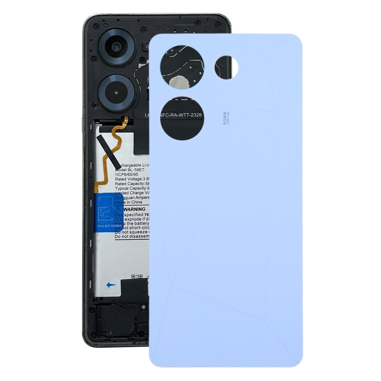 For Tecno Camon 20 Pro Original Battery Back Cover(Blue) - Back Cover by PMC TechLife | Online Shopping South Africa | PMC TechLife | Buy Now Pay Later Mobicred