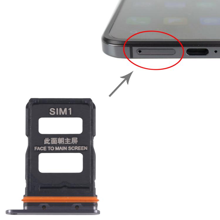 For Xiaomi Mix Flip Original SIM Card Tray + SIM Card Tray (Black) - Card Tray by PMc TechLife | Online Shopping South Africa | PMc TechLife | Buy Now Pay Later Mobicred