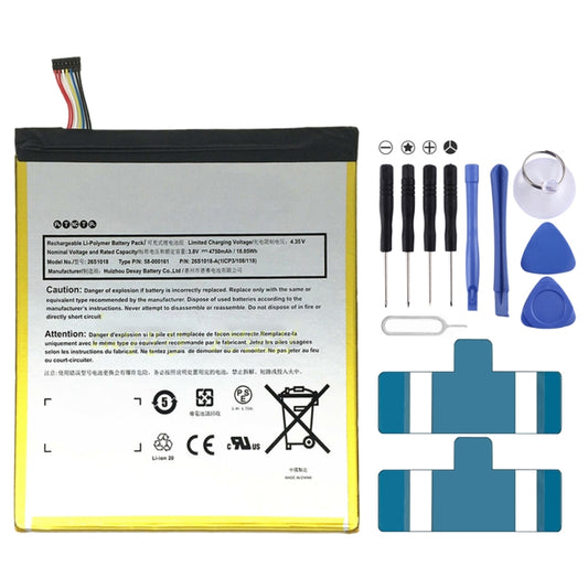 For Amazon Kindle Fire HD 8 6th Gen PR53DC 4750mAh Li-polymer Battery Replacement - For Watch by PMC Jewellery | Online Shopping South Africa | PMC Jewellery | Buy Now Pay Later Mobicred