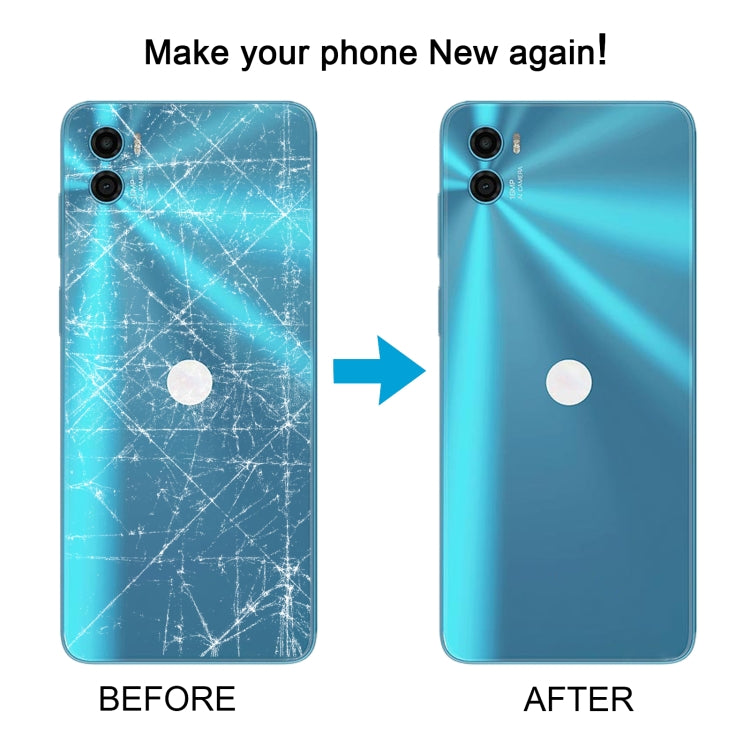 For Motorola Moto E32 India Original Battery Back Cover(Blue) - Back Cover by PMC TechLife | Online Shopping South Africa | PMC TechLife | Buy Now Pay Later Mobicred