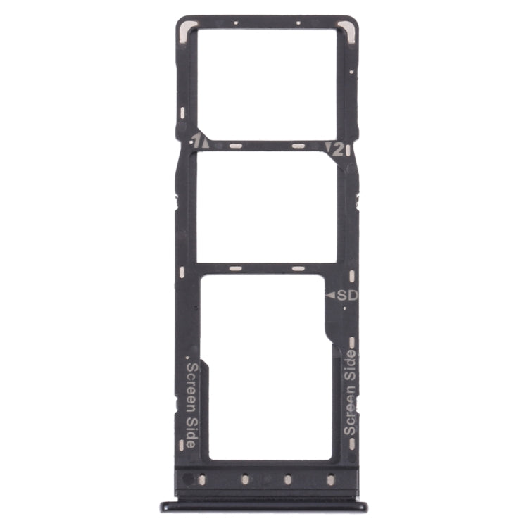For Infinix Hot 9 Pro SIM Card Tray + SIM Card Tray + Micro SD Card Tray (Black) - Card Tray by PMc TechLife | Online Shopping South Africa | PMc TechLife | Buy Now Pay Later Mobicred