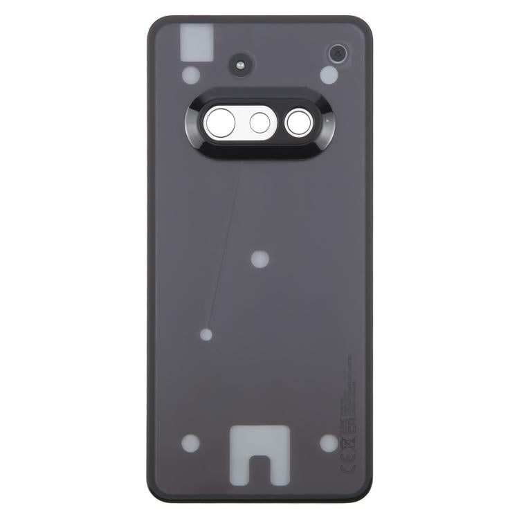 For Nothing Phone 3a A059 Glass Battery Back Cover with Camera Frame(Black) - free shipping - PMC TechLife - Order now!