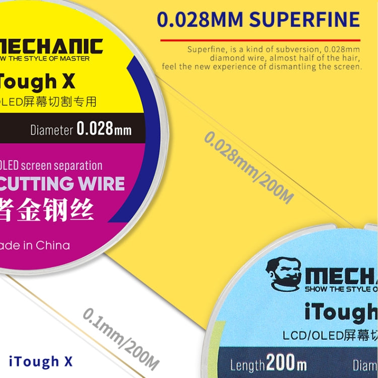 MECHANIC iTough X 200M 0.028MM LCD OLED Screen Cutting Wire - Welding Wire by MECHANIC | Online Shopping South Africa | PMC TechLife | Buy Now Pay Later Mobicred