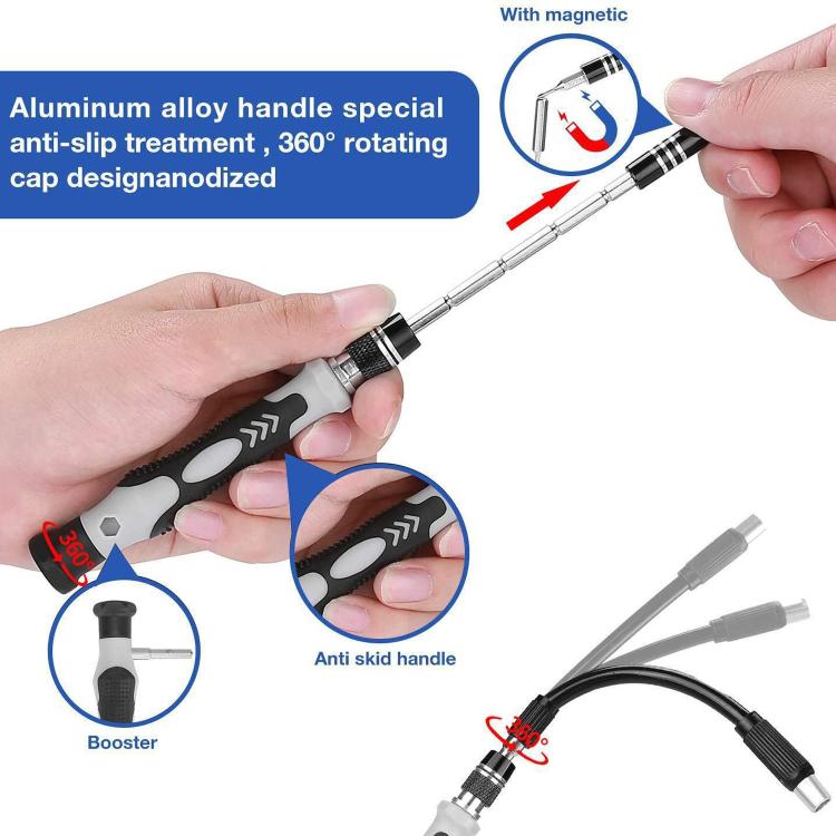 122 in 1 Precision Magnetic Screwdriver Kit (Purple) - Screwdriver Set by PMC TechLife | Online Shopping South Africa | PMC TechLife | Buy Now Pay Later Mobicred