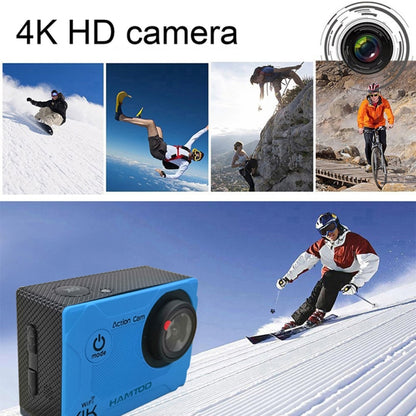 HAMTOD S9 UHD 4K WiFi  Sport Camera with Waterproof Case, Generalplus 4247, 2.0 inch LCD Screen, 170 Degree Wide Angle Lens (Blue) - HAMTOD by HAMTOD | Online Shopping South Africa | PMC Jewellery | Buy Now Pay Later Mobicred