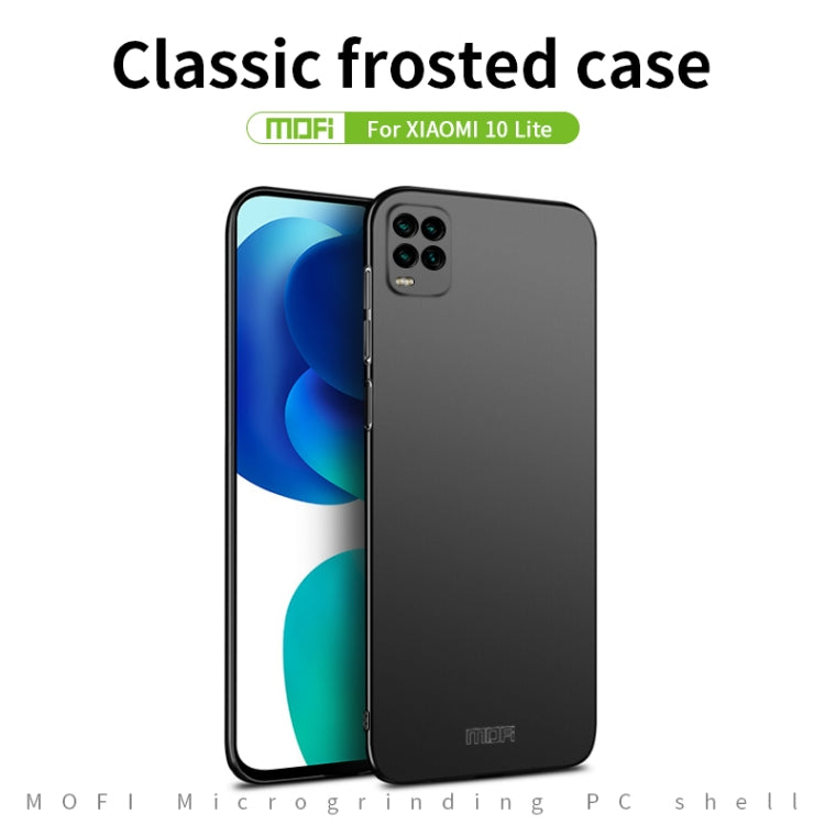 For Xiaomi Mi 10 Lite MOFI Frosted PC Ultra-thin Hard Case(Black) - Xiaomi Cases by MOFI | Online Shopping South Africa | PMC Jewellery