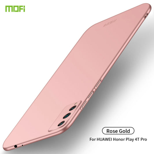 For Huawei Honor Play 4T Pro MOFI Frosted PC Ultra-thin Hard Case(Rose gold) - Honor Cases by MOFI | Online Shopping South Africa | PMC Jewellery