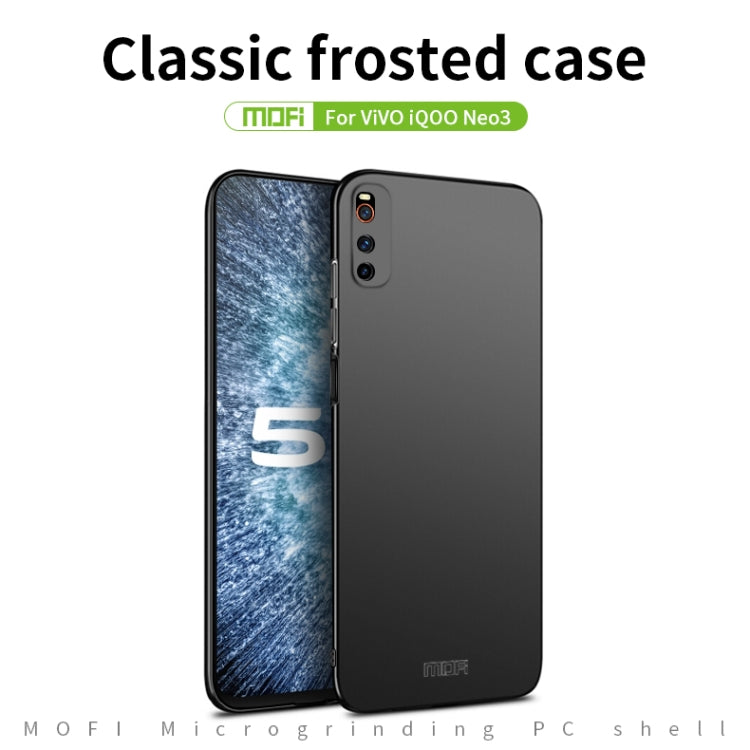 For Vivo iQOO Neo 3 MOFI Frosted PC Ultra-thin Hard Case(Red) - vivo Cases by MOFI | Online Shopping South Africa | PMC TechLife