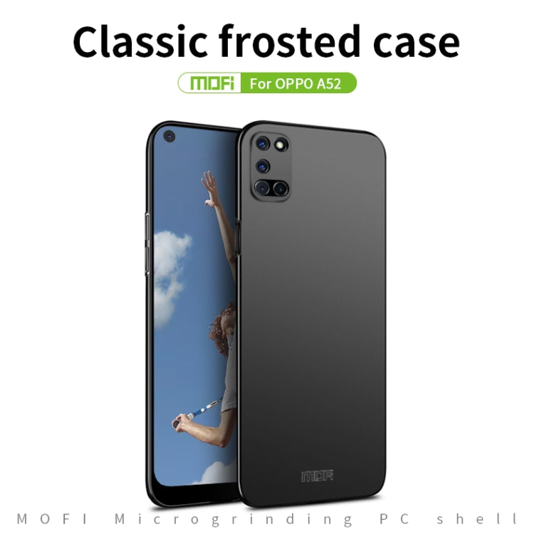 For OPPO A52 MOFI Frosted PC Ultra-thin Hard Case(Black) - OPPO Cases by MOFI | Online Shopping South Africa | PMC TechLife | Buy Now Pay Later Mobicred