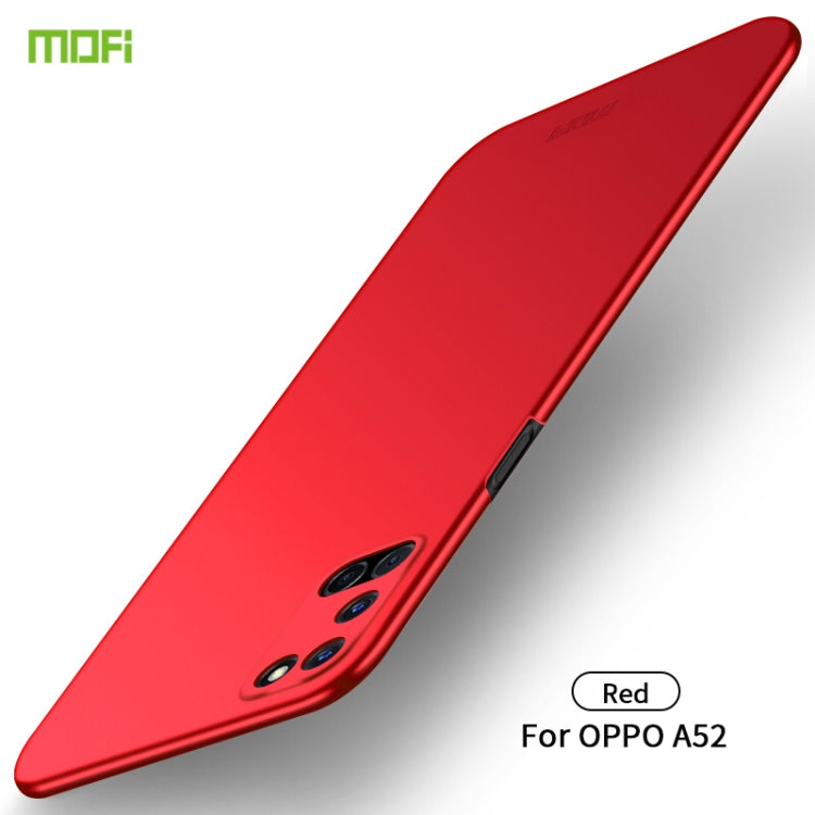 For OPPO A52 MOFI Frosted PC Ultra-thin Hard Case(Red) - OPPO Cases by MOFI | Online Shopping South Africa | PMC Jewellery