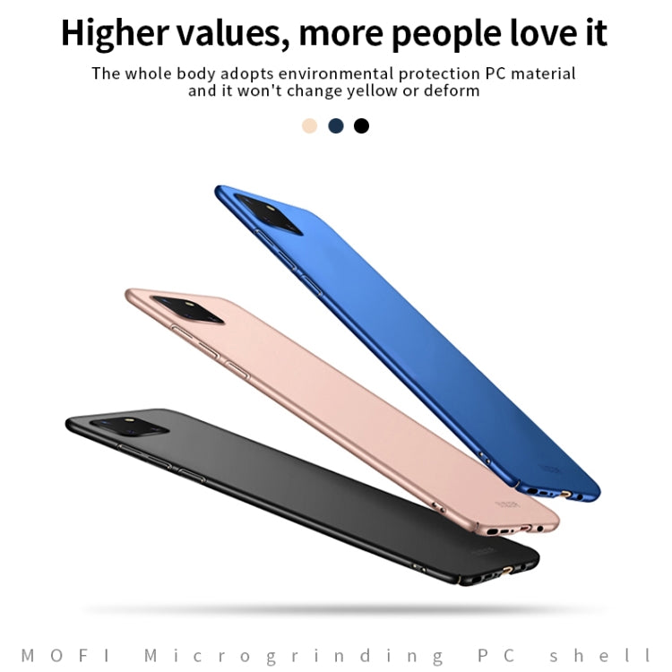 For Samsung Galaxy A81/Note10Lite MOFI Frosted PC Ultra-thin Hard C(Blue) - Galaxy Phone Cases by MOFI | Online Shopping South Africa | PMC TechLife
