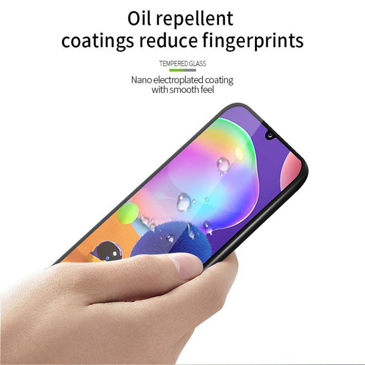 For Samsung Galaxy A31 MOFI 9H 3D Explosion-proof Curved Screen Tempered Glass Film(Black) - Galaxy Tempered Glass by MOFI | Online Shopping South Africa | PMC TechLife