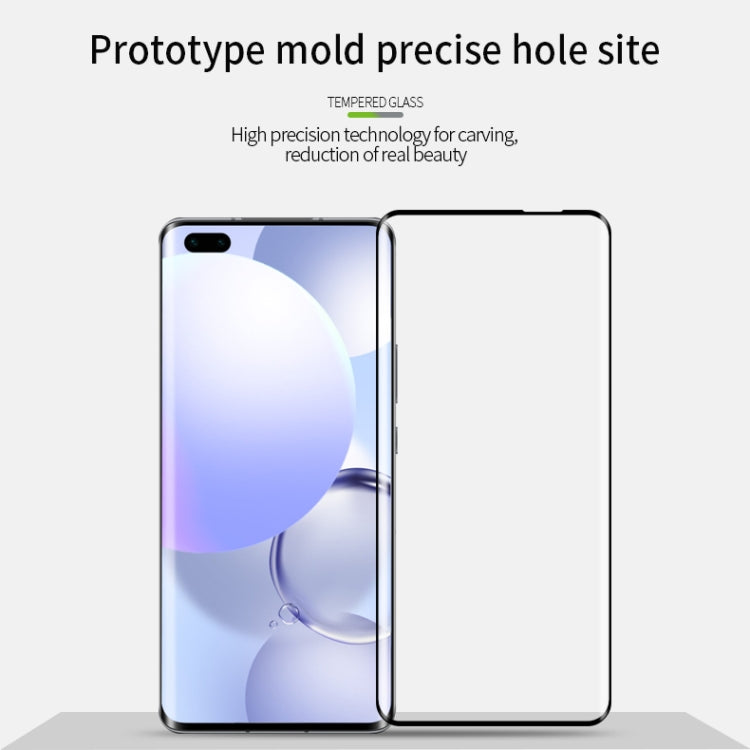 For Huawei Nova 7 Pro /Honor 30 Pro MOFI 9H 3D Explosion Proof Thermal Bending Full Screen Covered Tempered Glass Film(Black) - Huawei Tempered Glass by MOFI | Online Shopping South Africa | PMC Jewellery