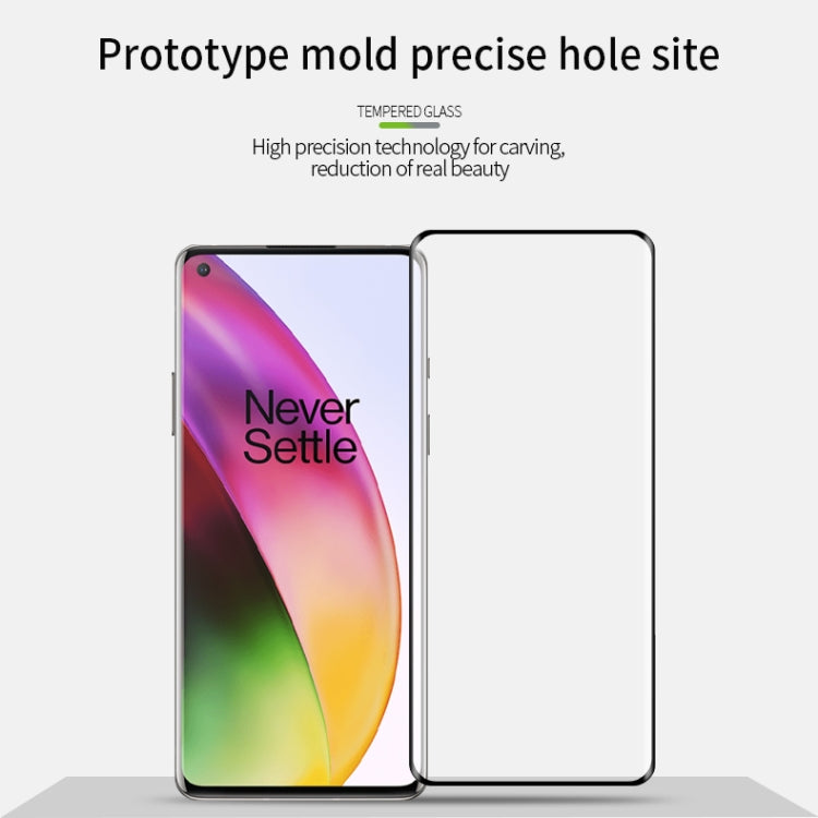 For OnePlus 8 MOFI 9H 3D Explosion Proof Thermal Bending Full Screen Covered Tempered Glass Film(Black) - free shipping - PMC TechLife - Order now!
