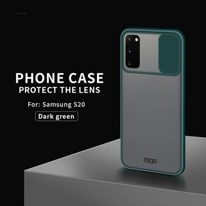 For Samsung Galaxy S20 MOFI Xing Dun Series Translucent Frosted PC + TPU Privacy Anti-glare Shockproof All-inclusive Protective Case(Green) - Galaxy Phone Cases by MOFI | Online Shopping South Africa | PMC Jewellery | Buy Now Pay Later Mobicred