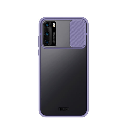 For Huawei P40 MOFI Xing Dun Series PC + TPU Anti-peep Waterproof And Anti-drop All-inclusive Protective Shell, Translucent Frosted(Purple) - Huawei Cases by MOFI | Online Shopping South Africa | PMC Jewellery