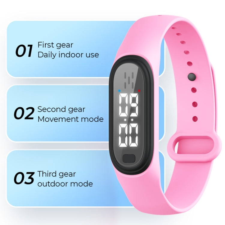 Q2 Outdoor Ultrasonic Electronic Mosquito Repellent Bracelet, Support Three-gear Mode & Time Display(White) - Repellent Wristband by PMC TechLife | Online Shopping South Africa | PMC TechLife | Buy Now Pay Later Mobicred