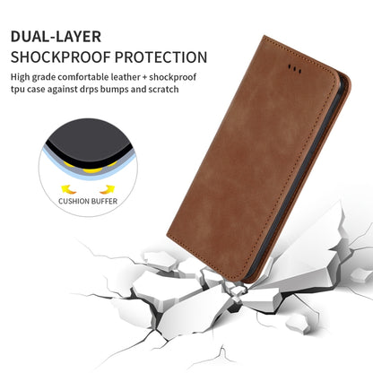 For OPPO Reno 2Z & Reno 2F Retro Skin Feel Business Magnetic Horizontal Flip Leather Case(Brown) - OPPO Cases by PMC Jewellery | Online Shopping South Africa | PMC Jewellery | Buy Now Pay Later Mobicred