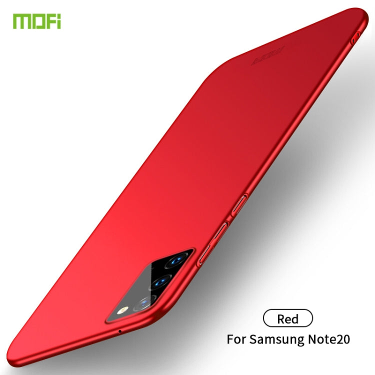 For Samsung Galaxy Note20 MOFI Frosted PC Ultra-thin Hard Case(Red) - Galaxy Note20 Cases by MOFI | Online Shopping South Africa | PMC TechLife | Buy Now Pay Later Mobicred