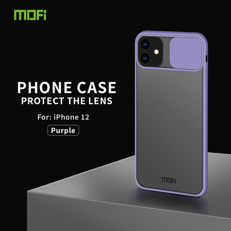 For iPhone 12 mini MOFI Xing Dun Series Translucent Frosted PC + TPU Privacy Anti-glare Shockproof All-inclusive Protective Case(Purple) - free shipping - PMC TechLife - Order now!