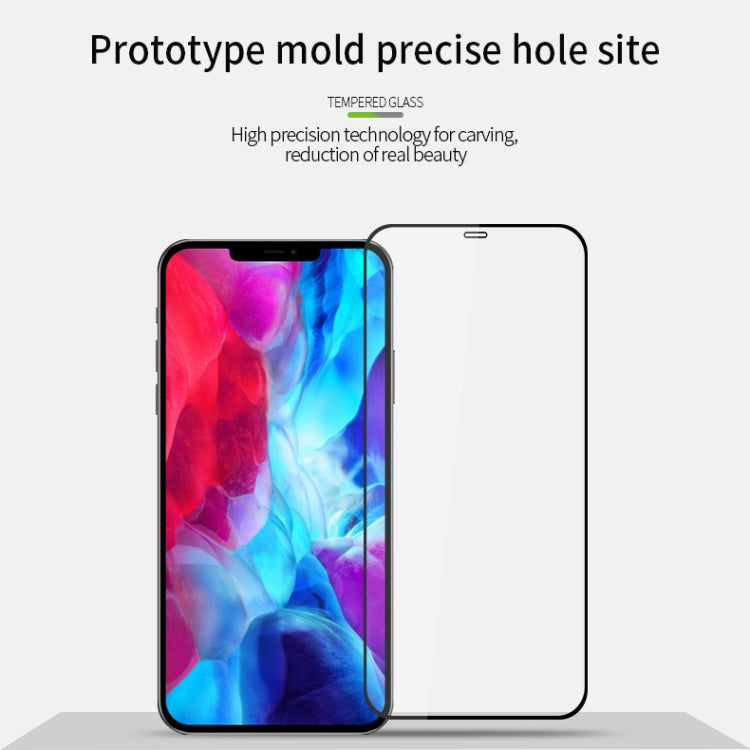 For iPhone 12 mini MOFI 9H 2.5D Full Screen Tempered Glass Film(Black) - free shipping - PMC TechLife - Order now!