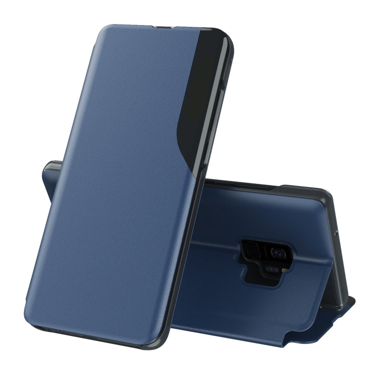 For Samsung Galaxy S9 Attraction Flip Holder Leather Phone Case(Blue) - Galaxy Phone Cases by PMC TechLife | Online Shopping South Africa | PMC TechLife