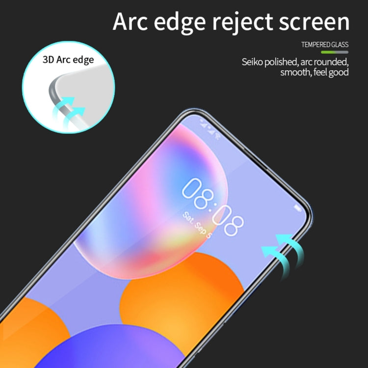 For Huawei Y9a 2020 MOFI 9H 3D Explosion-proof Curved Screen Tempered Glass Film(Black) - Huawei Tempered Glass by MOFI | Online Shopping South Africa | PMC Jewellery