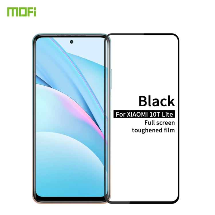 For Xiaomi 10T Lite MOFI 9H 2.5D Full Screen Tempered Glass Film(Black) -  by MOFI | Online Shopping South Africa | PMC Jewellery