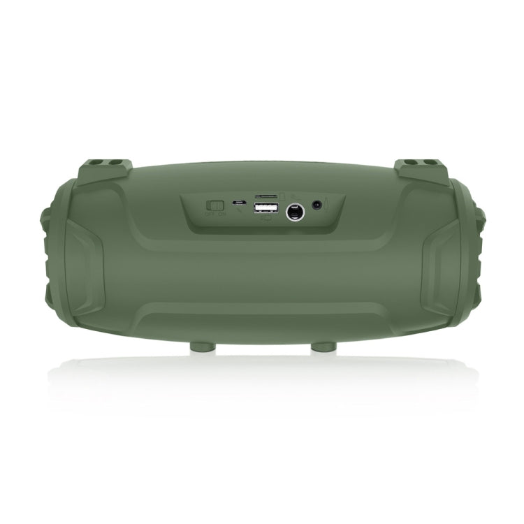 NewRixing NR3026M TWS Outdoor Portable K-song Bluetooth Speaker with Shoulder Strap & Microphone, Support TF Card / FM(Green) - Desktop Speaker by NewRixing | Online Shopping South Africa | PMC Jewellery | Buy Now Pay Later Mobicred