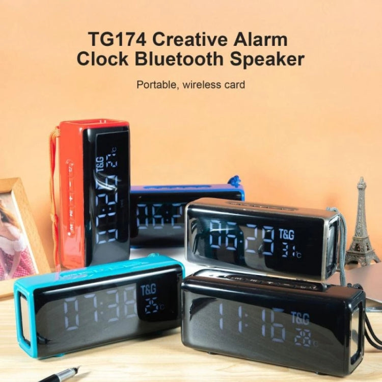 T&G TG174 TWS Mmirror Bluetooth Speaker, Support Alarm Clock / Time & Temperature Display / Micro SD Card / FM / MP3(Gray) - Desktop Speaker by T&G | Online Shopping South Africa | PMC Jewellery | Buy Now Pay Later Mobicred