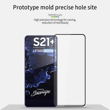 For Samsung Galaxy S21+ 5G MOFI 9H 2.5D Full Screen Tempered Glass Film(Black) - Galaxy Tempered Glass by MOFI | Online Shopping South Africa | PMC Jewellery