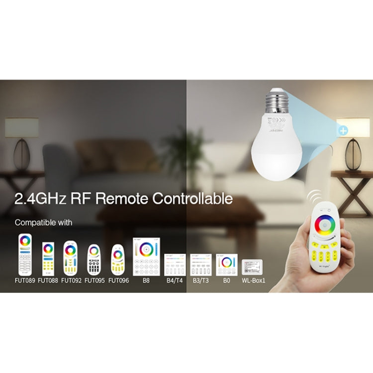 FUT014 E26 / E27 6W RGB + CCT Led Bulb Smart Phone APP WIFI LED Light White Warm Light Dimmable - Smart Light Bulbs by PMC TechLife | Online Shopping South Africa | PMC TechLife | Buy Now Pay Later Mobicred