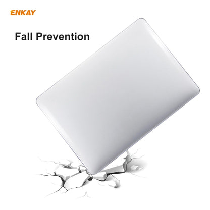 ENKAY 3 in 1 Crystal Laptop Protective Case + US Version TPU Keyboard Film + Anti-dust Plugs Set for MacBook Pro 13.3 inch A1708 (without Touch Bar)(Light Blue) - MacBook Pro Cases by ENKAY | Online Shopping South Africa | PMC Jewellery | Buy Now Pay Later Mobicred