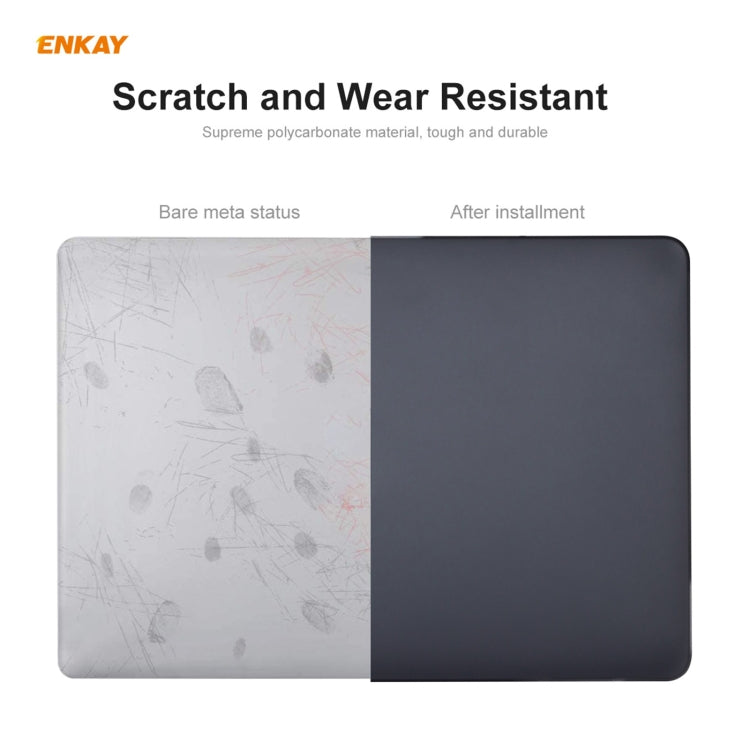 ENKAY 3 in 1 Matte Laptop Protective Case + US Version TPU Keyboard Film + Anti-dust Plugs Set for MacBook Pro 13.3 inch A1706 / A1989 / A2159 (with Touch Bar)(Purple) - MacBook Pro Cases by ENKAY | Online Shopping South Africa | PMC Jewellery | Buy Now Pay Later Mobicred