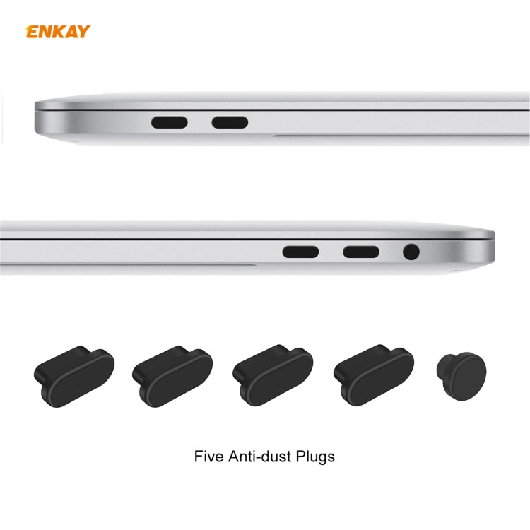 ENKAY 3 in 1 Matte Laptop Protective Case + US Version TPU Keyboard Film + Anti-dust Plugs Set for MacBook Pro 13.3 inch A1706 / A1989 / A2159 (with Touch Bar)(Cyan) - MacBook Pro Cases by ENKAY | Online Shopping South Africa | PMC Jewellery | Buy Now Pay Later Mobicred