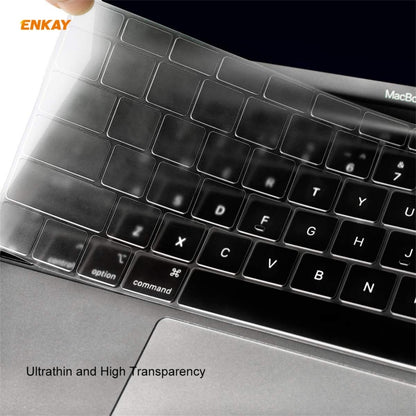 ENKAY 3 in 1 Matte Laptop Protective Case + EU Version TPU Keyboard Film + Anti-dust Plugs Set for MacBook Pro 13.3 inch A1706 / A1989 / A2159 (with Touch Bar)(Light Blue) - MacBook Pro Cases by ENKAY | Online Shopping South Africa | PMC Jewellery | Buy Now Pay Later Mobicred