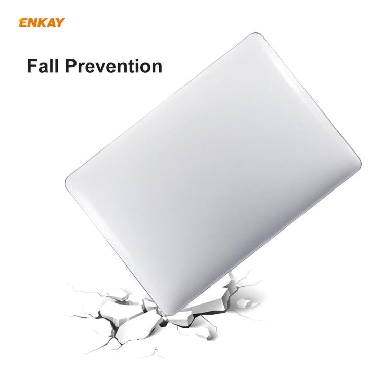 ENKAY 3 in 1 Crystal Laptop Protective Case + EU Version TPU Keyboard Film + Anti-dust Plugs Set for MacBook Pro 13.3 inch A1708 (without Touch Bar)(Transparent) - MacBook Pro Cases by ENKAY | Online Shopping South Africa | PMC Jewellery | Buy Now Pay Later Mobicred