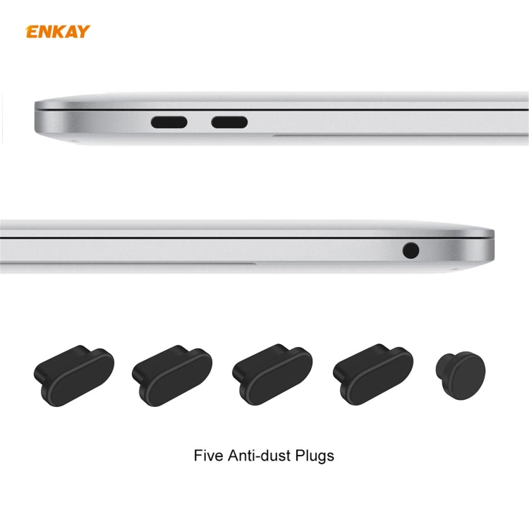 ENKAY 3 in 1 Matte Laptop Protective Case + EU Version TPU Keyboard Film + Anti-dust Plugs Set for MacBook Air 13.3 inch A2179 & A2337 (2020)(Pink) - MacBook Pro Cases by ENKAY | Online Shopping South Africa | PMC Jewellery | Buy Now Pay Later Mobicred