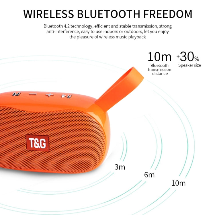 T&G TG173 TWS Subwoofer Bluetooth Speaker With Braided Cord, Support USB / AUX / TF Card / FM(Green) - Desktop Speaker by T&G | Online Shopping South Africa | PMC Jewellery | Buy Now Pay Later Mobicred