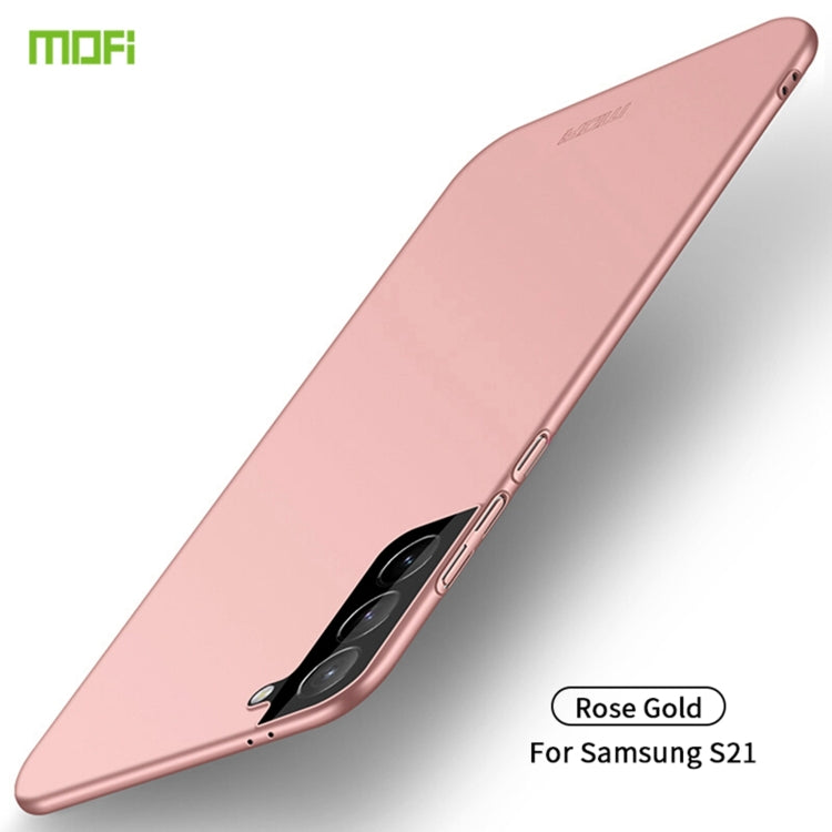 For Samsung Galaxy S21 5G MOFI Frosted PC Ultra-thin Hard Case(Rose gold) - free shipping - PMC TechLife - Order now!