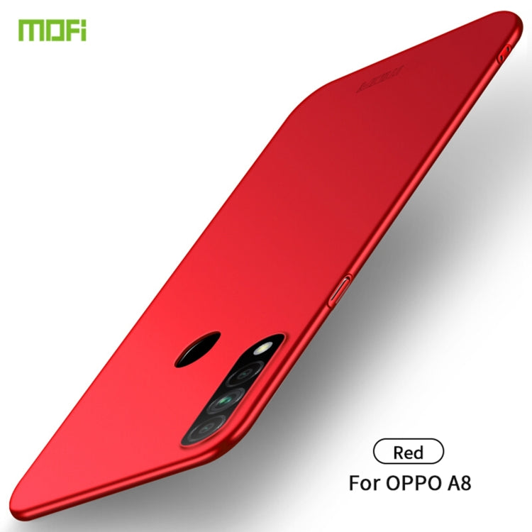 For OPPO A8 MOFI Frosted PC Ultra-thin Hard Case(Red) - OPPO Cases by MOFI | Online Shopping South Africa | PMC TechLife | Buy Now Pay Later Mobicred
