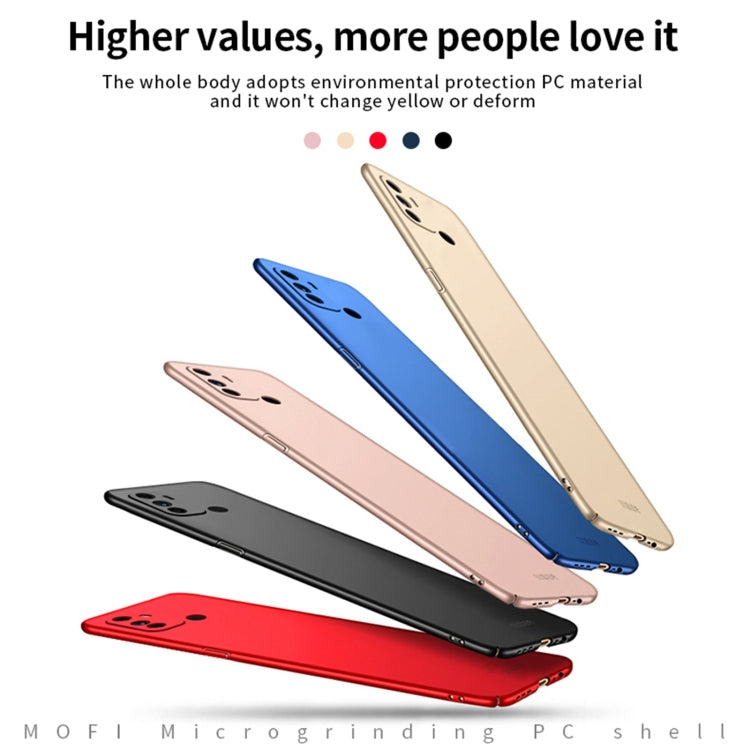 For OPPO A32 / A52 MOFI Frosted PC Ultra-thin Hard Case(Blue) - OPPO Cases by MOFI | Online Shopping South Africa | PMC TechLife | Buy Now Pay Later Mobicred