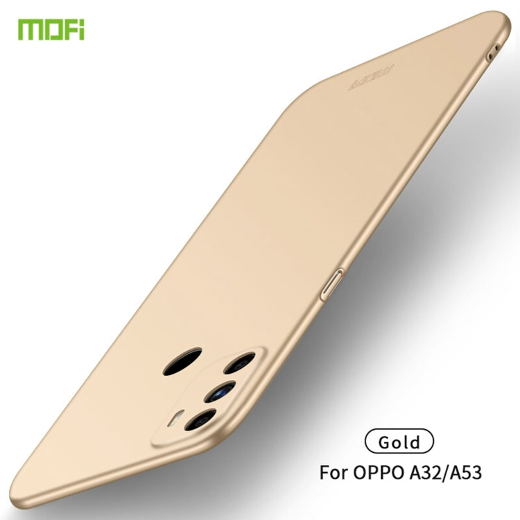 For OPPO A32 / A52 MOFI Frosted PC Ultra-thin Hard Case(Gold) - free shipping - PMC TechLife - Order now!