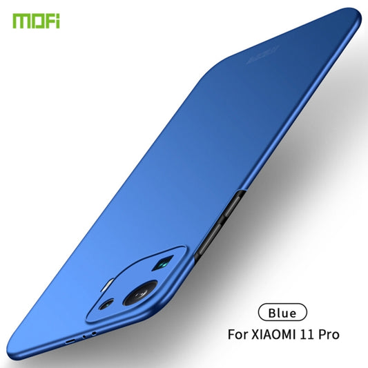 For Xiaomi Mi 11 Pro MOFI Frosted PC Ultra-thin Hard Case(Blue) - Xiaomi Cases by MOFI | Online Shopping South Africa | PMC Jewellery